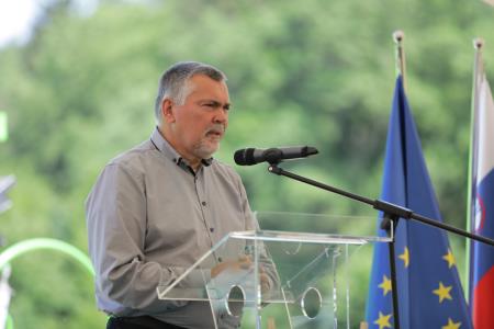 60 let JP Komunala Trebnje, zupan Obcine Sentrupert Andrej Martin Kostelec,  foto Alenka S Lamovsek (14)